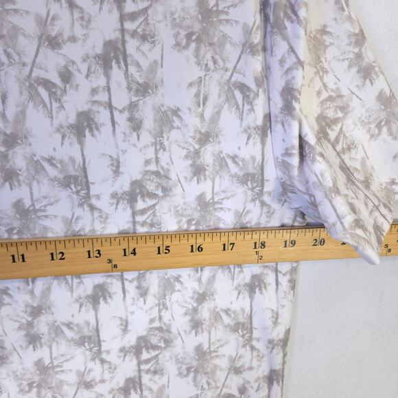 Hickey Freeman Polo Mens Small Gray Tropical Palm Tree All Over Performance Golf - Picture 6 of 9